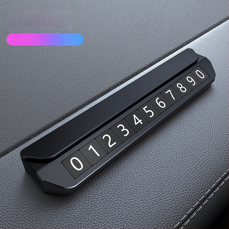 Elektroniska magnētiska numura displejs transportlīdzekļiem – metāla korpuss, slēpts pagaidu stāvvietas numurs