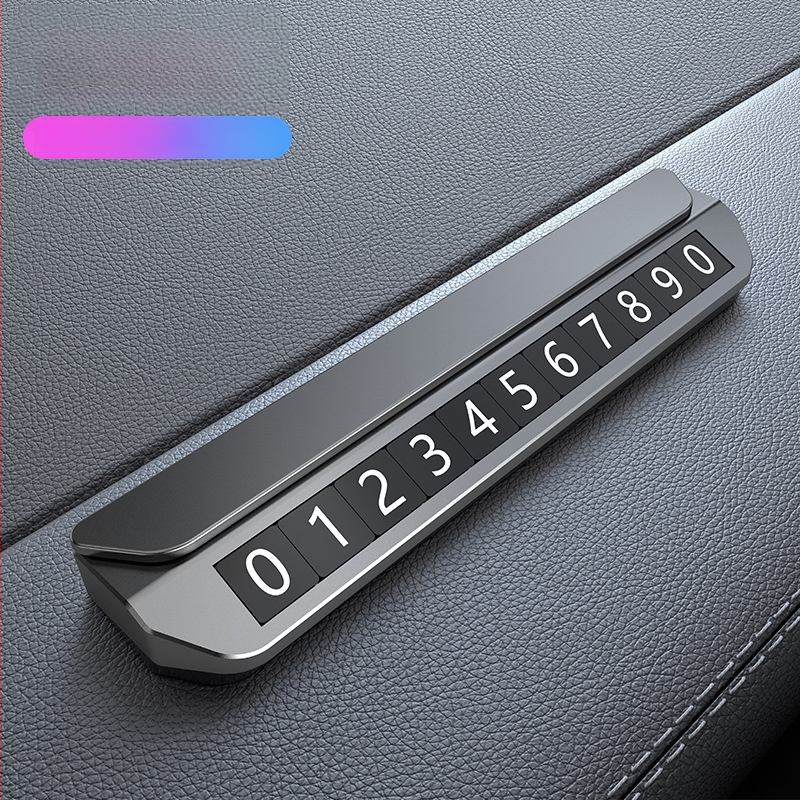 Elektroniska magnētiska numura displejs transportlīdzekļiem – metāla korpuss, slēpts pagaidu stāvvietas numurs