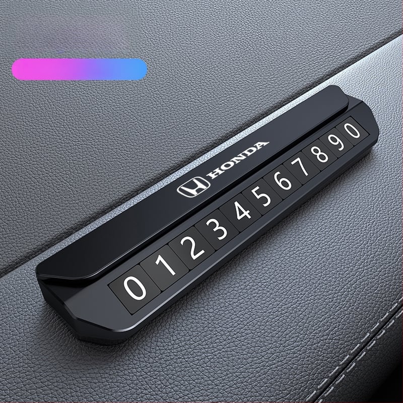 Elektroniska magnētiska numura displejs transportlīdzekļiem – metāla korpuss, slēpts pagaidu stāvvietas numurs