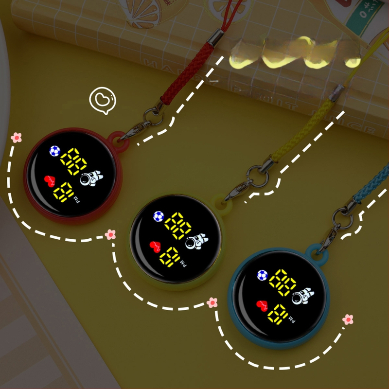 Ρολόι με κορδόνι, μικρό ψηφιακό με αριθμητικό display (διαμέτρου 34 mm, ηλεκτρονικός μηχανισμός, πλαστικό περίβλημα, αντοχή στο νερό 10 m)