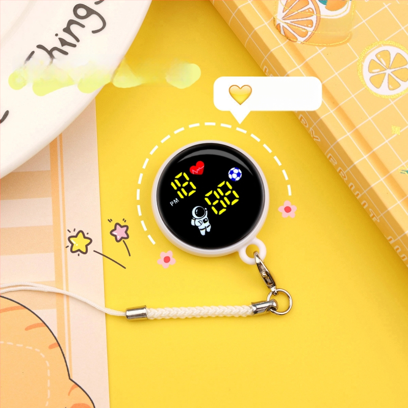 Ρολόι με κορδόνι, μικρό ψηφιακό με αριθμητικό display (διαμέτρου 34 mm, ηλεκτρονικός μηχανισμός, πλαστικό περίβλημα, αντοχή στο νερό 10 m)