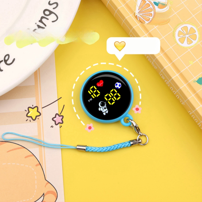 Ρολόι με κορδόνι, μικρό ψηφιακό με αριθμητικό display (διαμέτρου 34 mm, ηλεκτρονικός μηχανισμός, πλαστικό περίβλημα, αντοχή στο νερό 10 m)