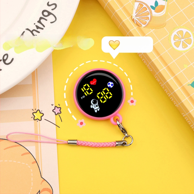 Ρολόι με κορδόνι, μικρό ψηφιακό με αριθμητικό display (διαμέτρου 34 mm, ηλεκτρονικός μηχανισμός, πλαστικό περίβλημα, αντοχή στο νερό 10 m)