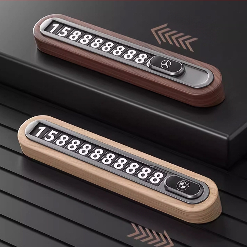 Valrieksta koka īslaicīga stāvvietas numura plāksne automobiļim – slēpta tipa, bez personalizācijas