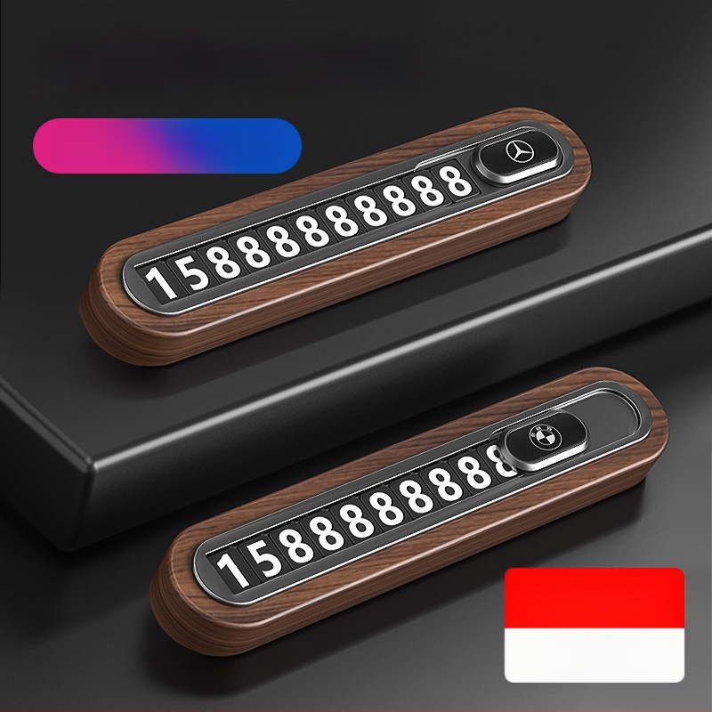 Valrieksta koka īslaicīga stāvvietas numura plāksne automobiļim – slēpta tipa, bez personalizācijas