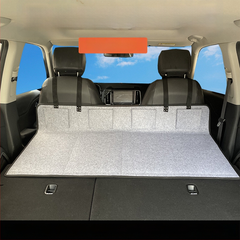 Suv ceļojumu gulta aizmugurē bagāžas nodalījumā — automātiska uzpūšana, flokēts audums, modelis 1537-3