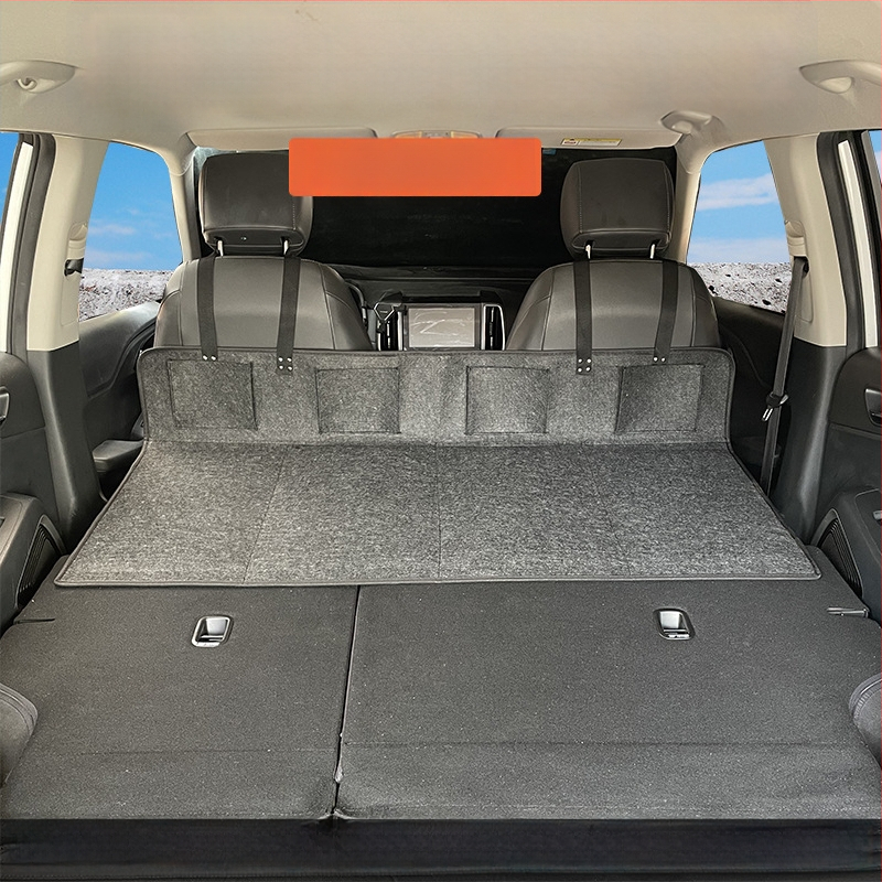 Suv ceļojumu gulta aizmugurē bagāžas nodalījumā — automātiska uzpūšana, flokēts audums, modelis 1537-3