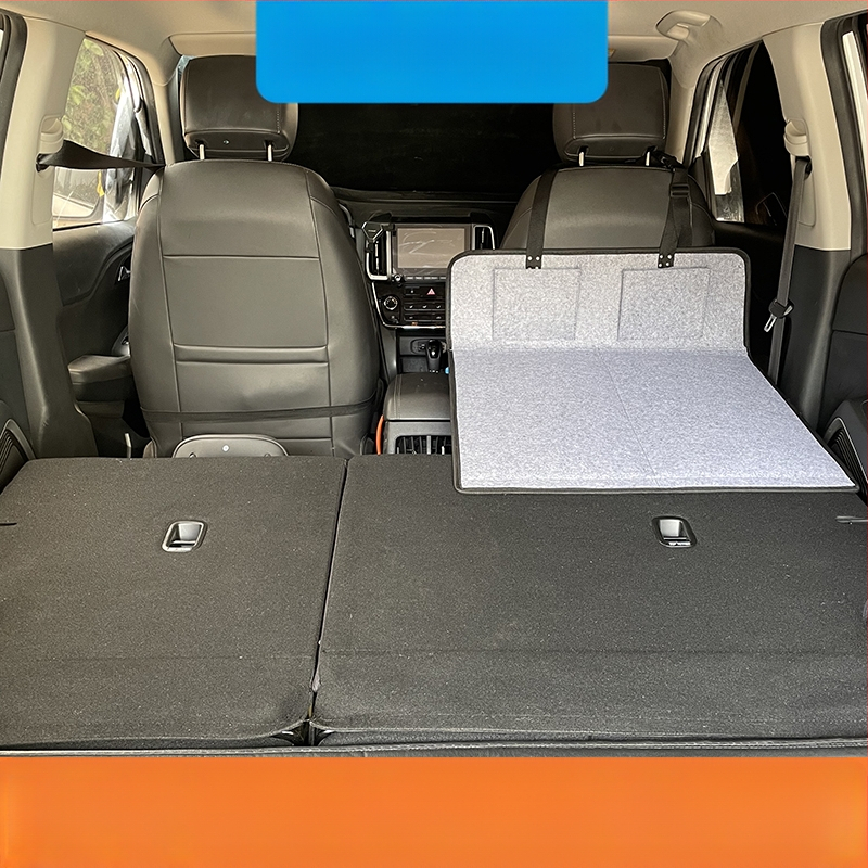 Suv ceļojumu gulta aizmugurē bagāžas nodalījumā — automātiska uzpūšana, flokēts audums, modelis 1537-3