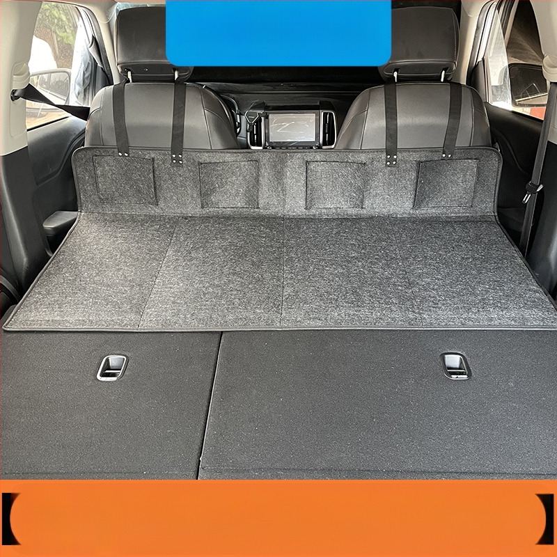 Suv ceļojumu gulta aizmugurē bagāžas nodalījumā — automātiska uzpūšana, flokēts audums, modelis 1537-3