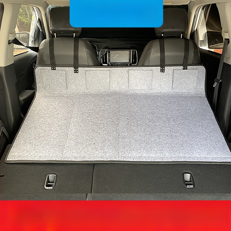 Suv ceļojumu gulta aizmugurē bagāžas nodalījumā — automātiska uzpūšana, flokēts audums, modelis 1537-3