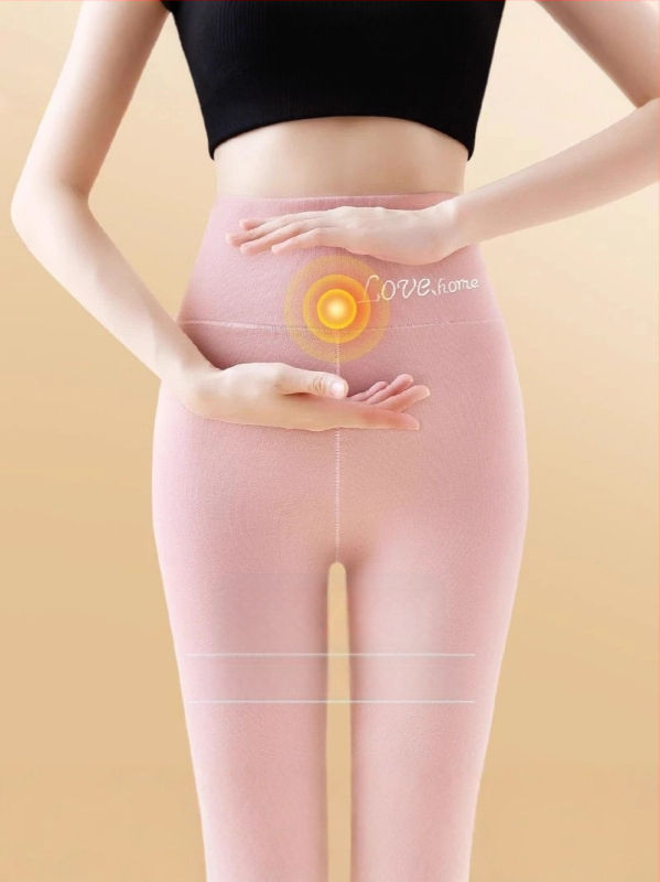 Sieviešu bezšuvju termālās legingas ar augstu vidukli, Derong audums, vidēja biezuma
