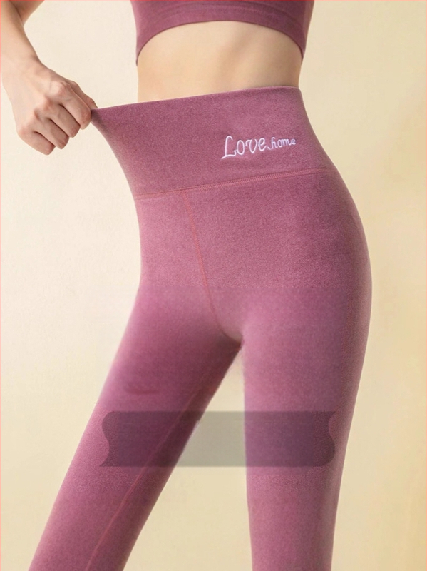 Sieviešu bezšuvju termālās legingas ar augstu vidukli, Derong audums, vidēja biezuma