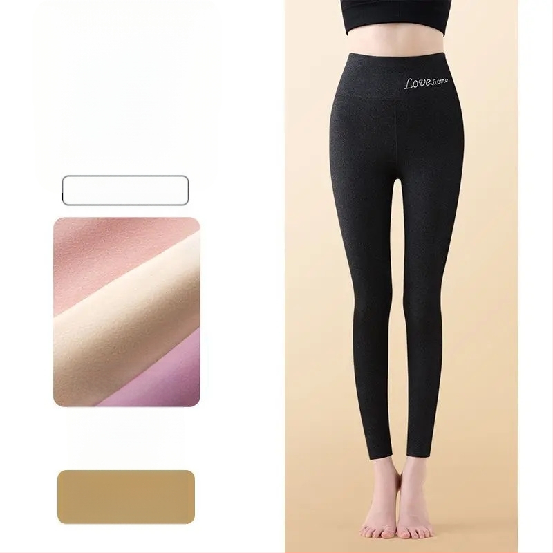 Sieviešu bezšuvju termālās legingas ar augstu vidukli, Derong audums, vidēja biezuma