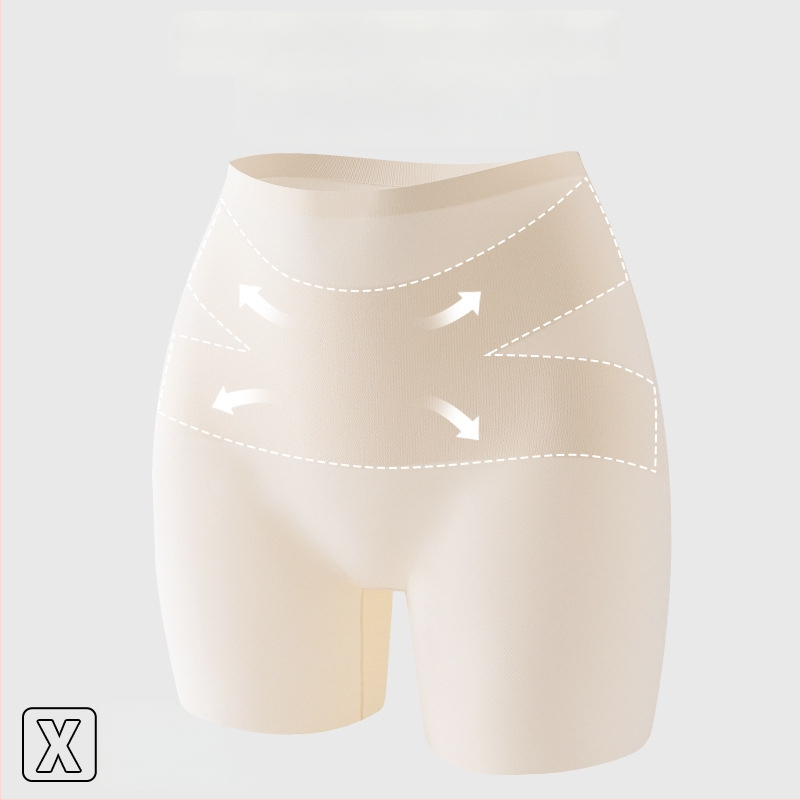 Sieviešu drošības bikses ar augstu jostu vēdera kontrolei un sēžamvietas pacelšanai – neilons 80%, kaudzes oderes 95% viskozē