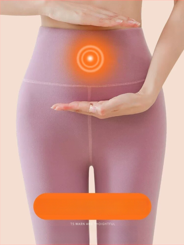 Sieviešu termālās legingas ar augstu jostu, flīsa iekšējais slānis, bezšuvju, silts pamatslānis, poliestera-spandeksa maisījums