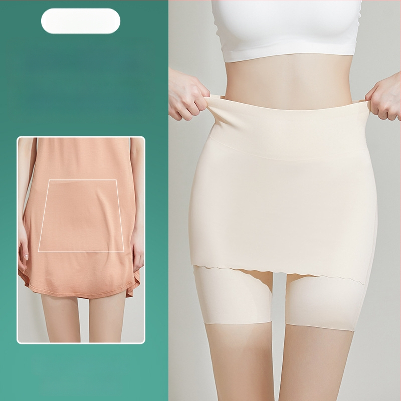 Sieviešu drošības bikses ar vēdera pievilkšanu, viduklis vidējā, dubultais gūžas pacēlājs, ātra žāvēšana, 77% kokvilna