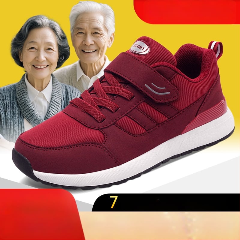 Дамски велкро кецове за ежедневието, горна част от плат, кръгъл нос, плосък ток