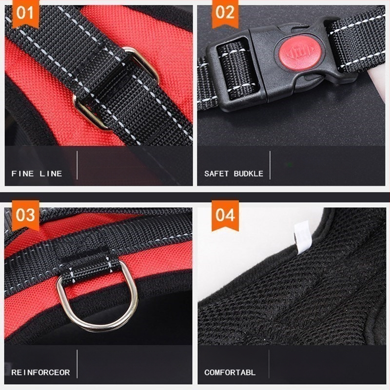 Suņa krūšu josta - regulējama, audums