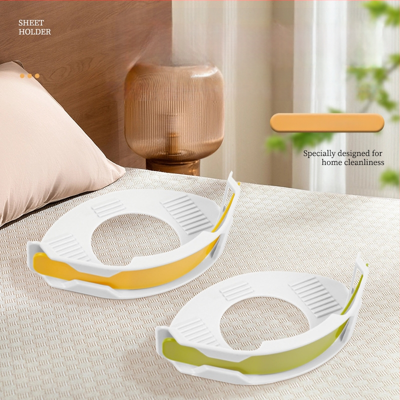 Fixator pentru cearșafuri, clip anti-alunecare, cataramă invizibilă, material PP, stil pastoral