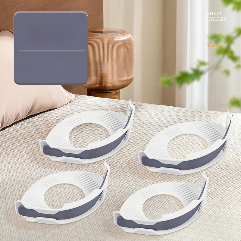 Fixator pentru cearșafuri, clip anti-alunecare, cataramă invizibilă, material PP, stil pastoral