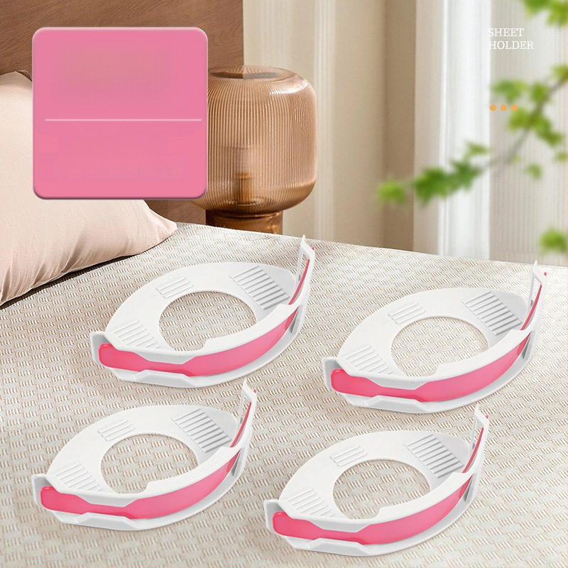 Fixator pentru cearșafuri, clip anti-alunecare, cataramă invizibilă, material PP, stil pastoral