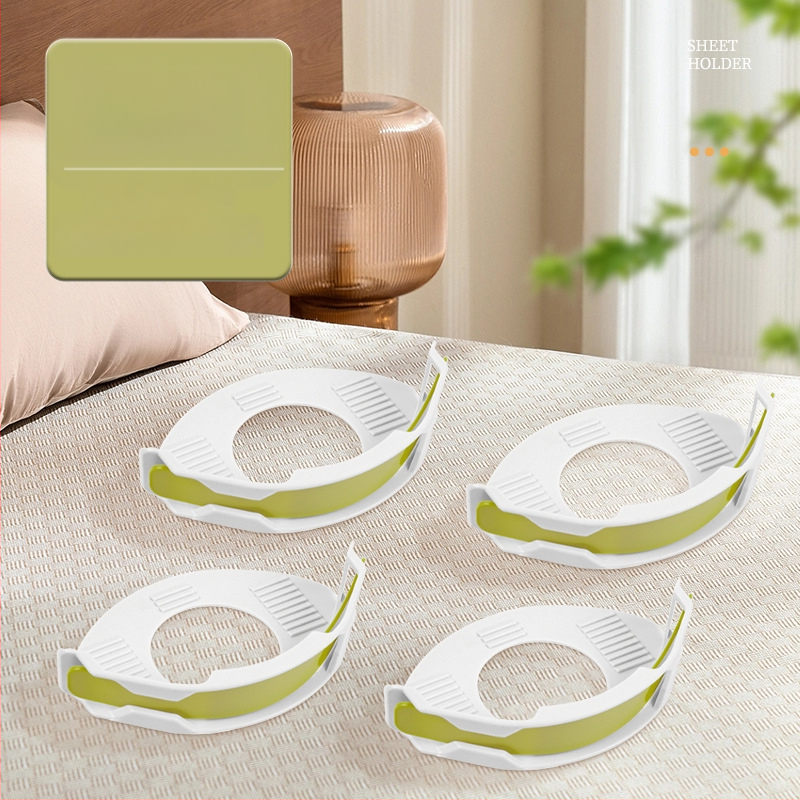 Fixator pentru cearșafuri, clip anti-alunecare, cataramă invizibilă, material PP, stil pastoral