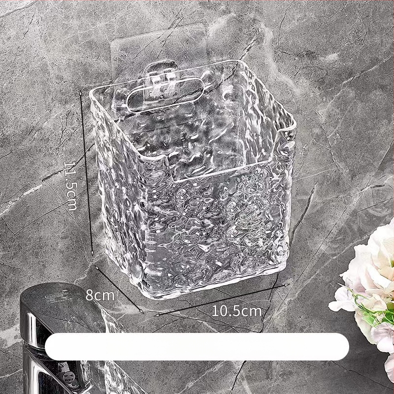 Sienas stiprināms vannasistabas uzglabāšanas kastīte – plastmasas organizētājs ar karikatūras rakstu, modelis 999999