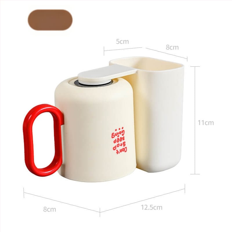 Fali fogkefetartó pohárral, fúrás nélkül, műanyagból