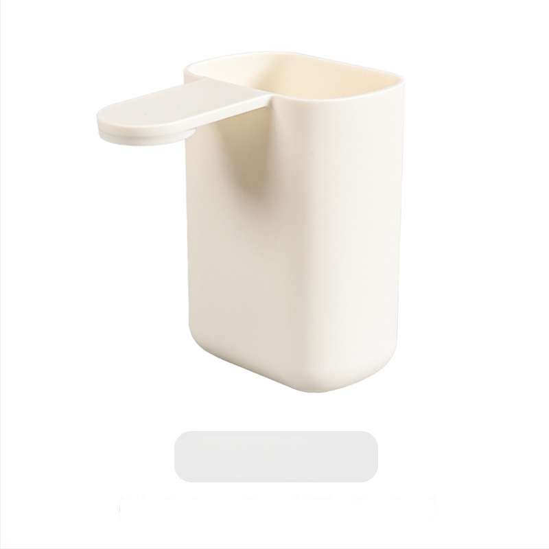 Fali fogkefetartó pohárral, fúrás nélkül, műanyagból