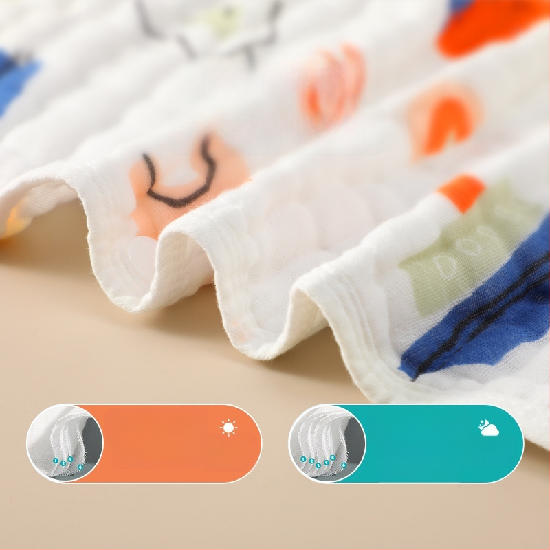 Belchiro Beebi magamiskott 100% puuvillast musliinist, käisteta, karikatuuristiil, tüüp: magamiskott / anti-kick tekk