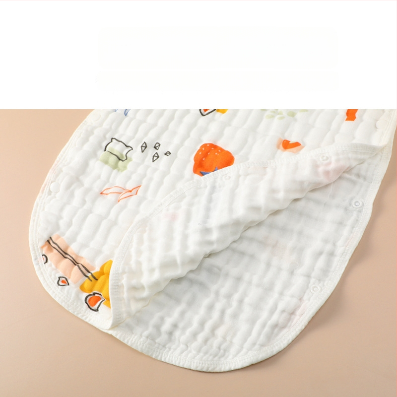 Belchiro Beebi magamiskott 100% puuvillast musliinist, käisteta, karikatuuristiil, tüüp: magamiskott / anti-kick tekk