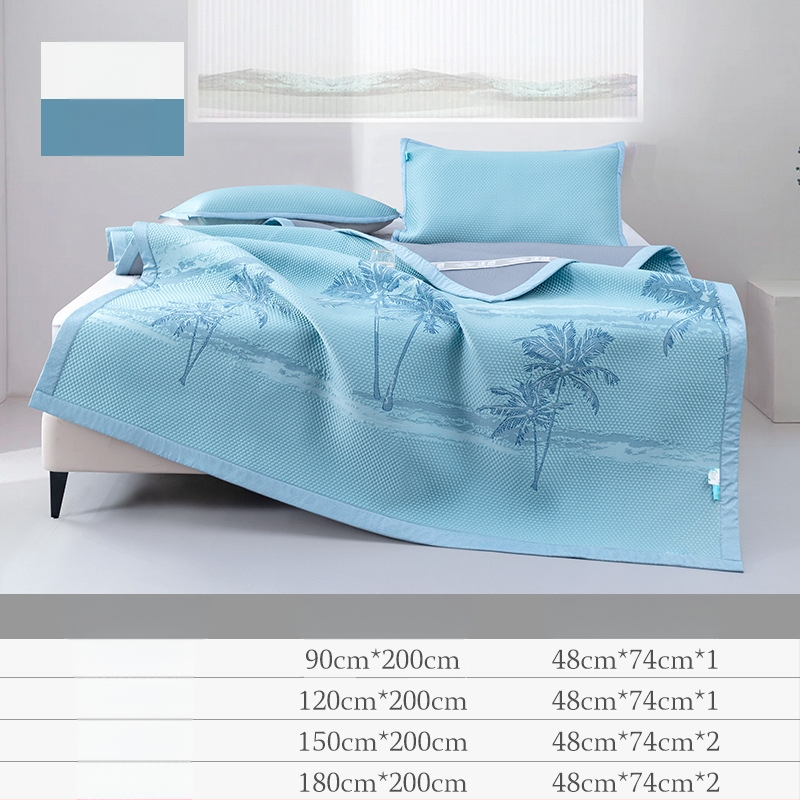 Jahutavate matide komplekt keemilisest kiududest, džakarda-kiud, ice silk mat, kaasaegne minimalistlik stiil