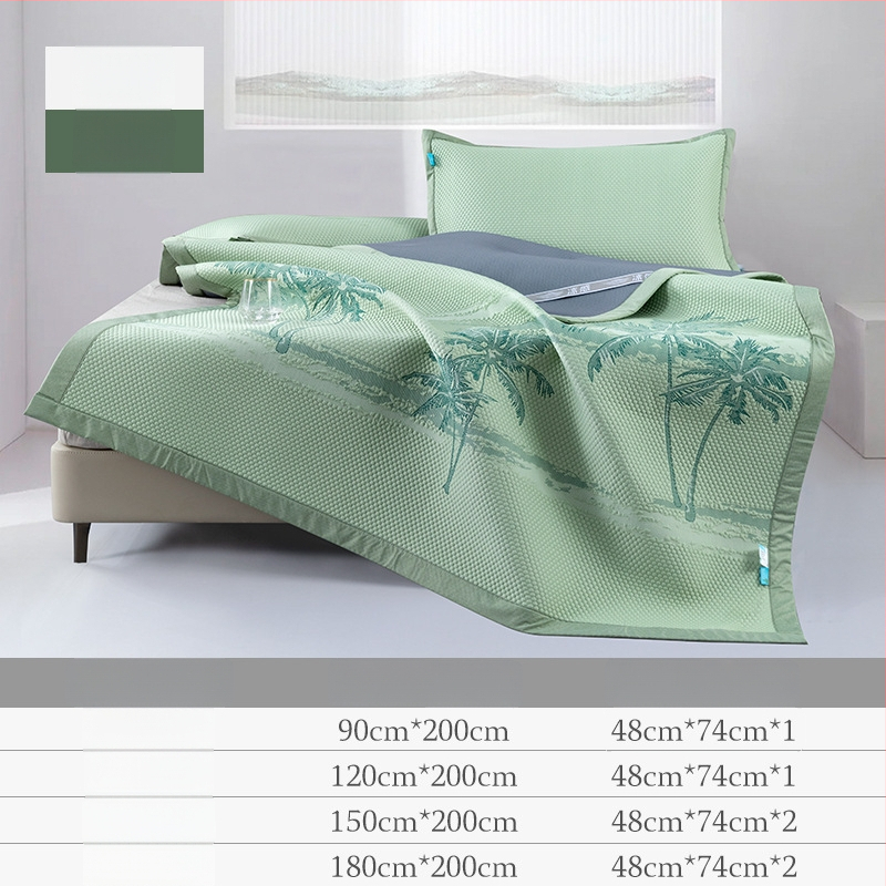 Jahutavate matide komplekt keemilisest kiududest, džakarda-kiud, ice silk mat, kaasaegne minimalistlik stiil