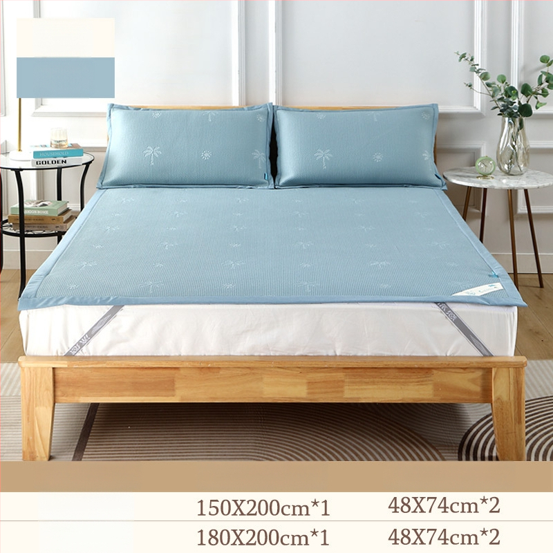 Jahutavate matide komplekt keemilisest kiududest, džakarda-kiud, ice silk mat, kaasaegne minimalistlik stiil