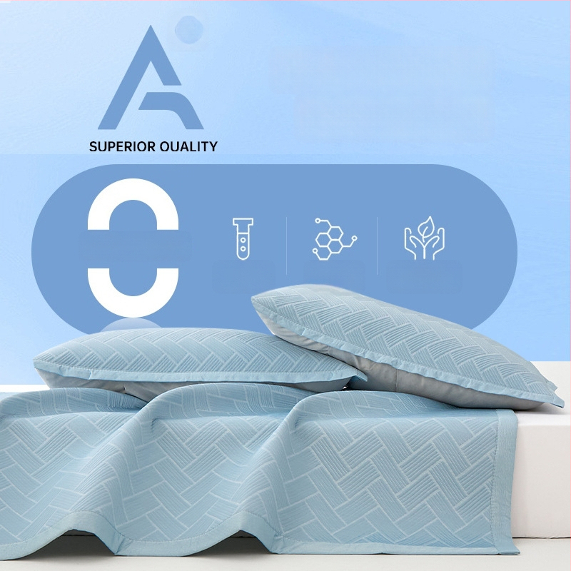 Viskooskiudest jahutav mattide komplekt (ice silk), Jacquard kude, kokku volditav, moods stiil