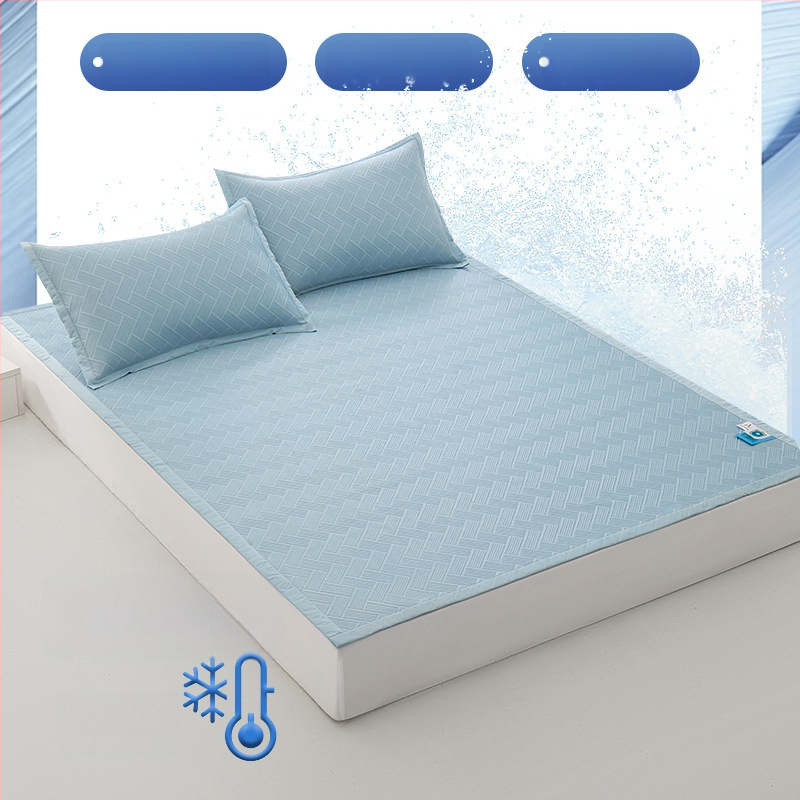 Viskooskiudest jahutav mattide komplekt (ice silk), Jacquard kude, kokku volditav, moods stiil