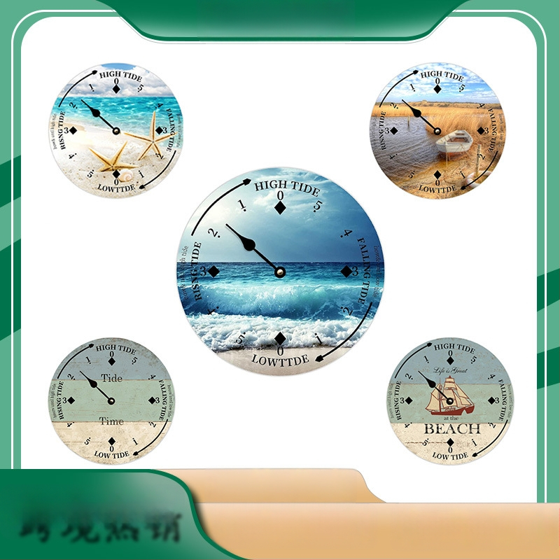 Puidust ümmargune seina kell kvartsliikumisega, analoogne näidik numbriliste indeksitega, maailmaaeg, dekoratsioon elutuppa