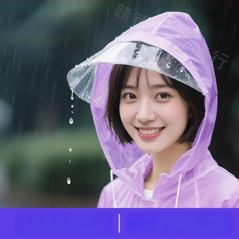 Garš lietusmētelis ārējiem ceļojumiem un kalnu pārgājieniem, PVC audums, ūdensnecaurlaidīgs PU slānis, iespējama logotipa druka