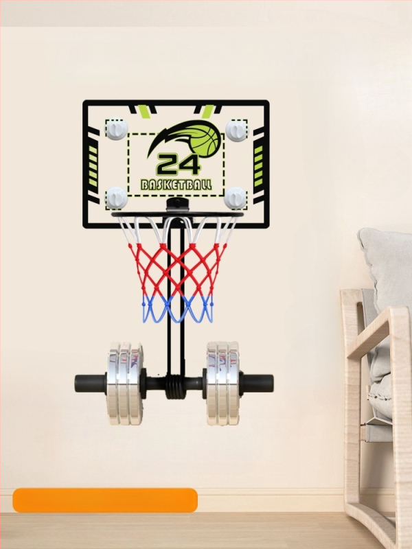 Вътрешен стенен сгъваем баскетболен кош за домашна употреба, PVC, 1 кг