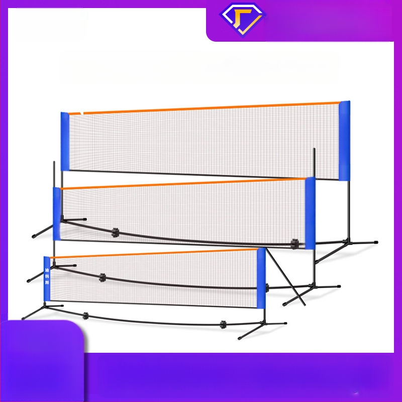 Okvir mreže za badminton – prenosni, sklopivi za vanjske natjecateljske uvjete, aluminijska legura, marka Dicos, mogućnost privatne oznake