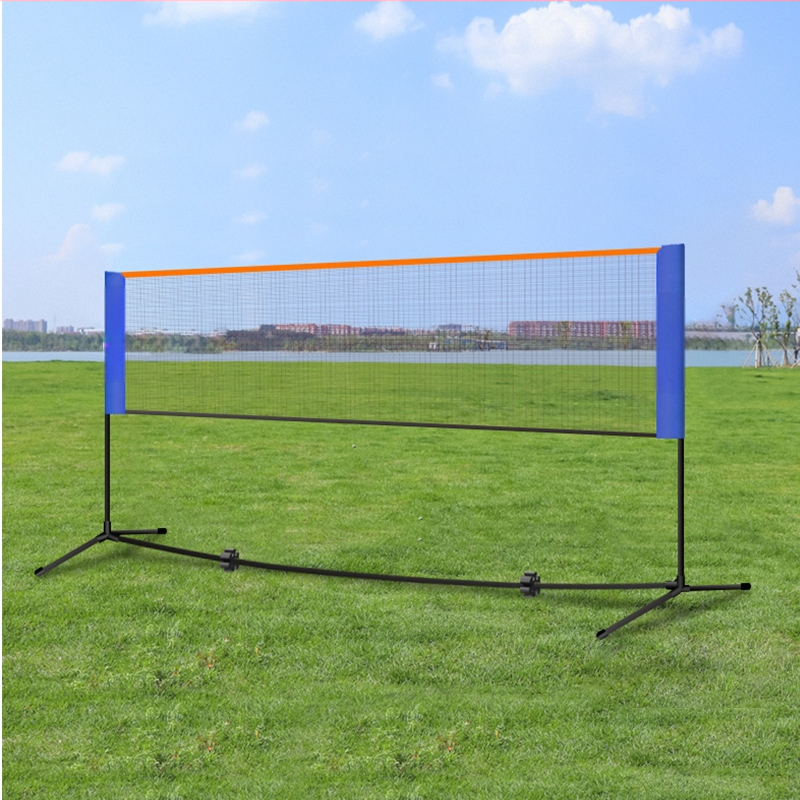 Okvir mreže za badminton – prenosni, sklopivi za vanjske natjecateljske uvjete, aluminijska legura, marka Dicos, mogućnost privatne oznake