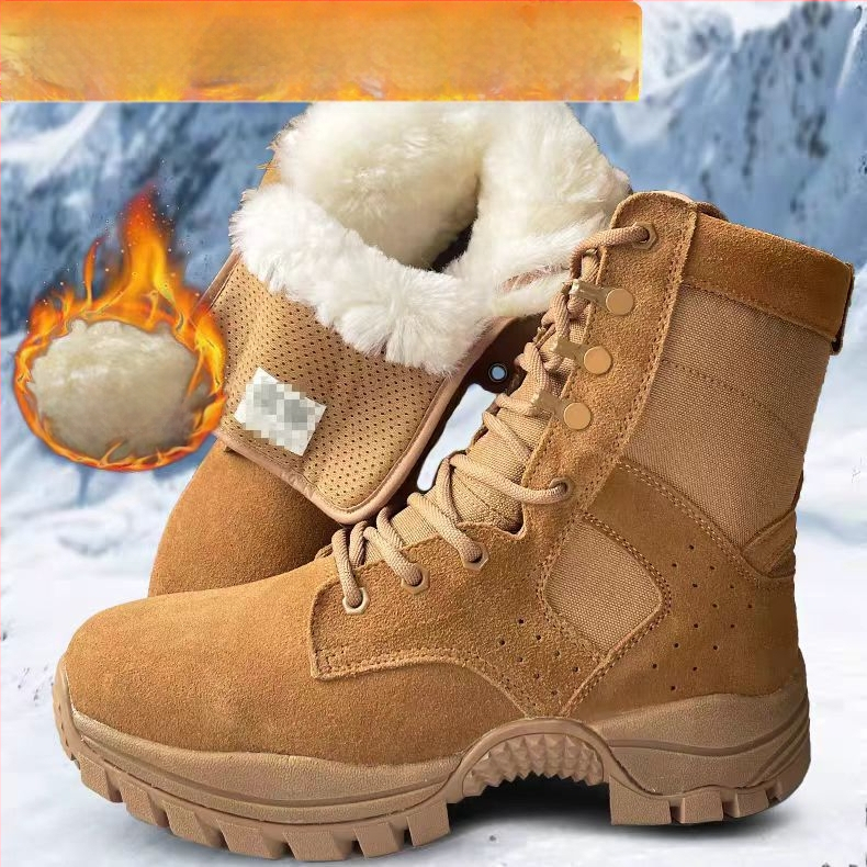 Jihua Universālas taktiskās botas pārgājieniem un telšanai – ūdensnecaurlaidīgs audums, augšējā daļa no govs ādas, apaļš purns