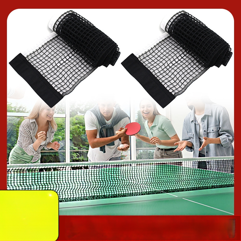 Portabilă plasă pentru tenis de masă, pliere facilă și instalare rapidă pentru interior și exterior (Material: poliester; Greutate: 50 g; Potrivit pentru tenis de masă și badminton)
