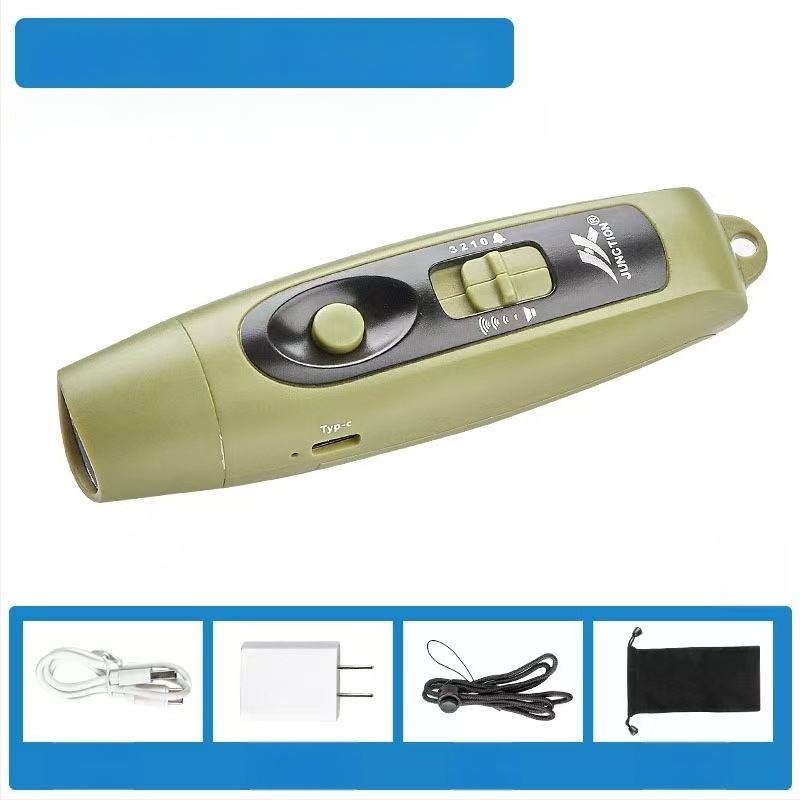 Elektroniskā svilpe USB uzlādei, ar augstu skaņu un gaismām (ABS, 95 g, Leisure, pielāgošana pieejama)