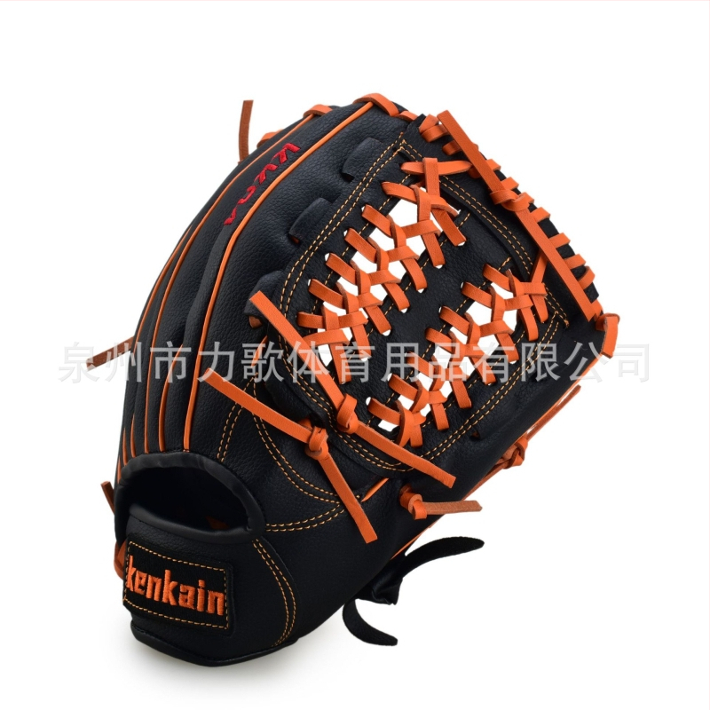 Baseball kesztyű balkezes használatra, keiken PVC, eredet Kína, testreszabható logó, alkalmas softball