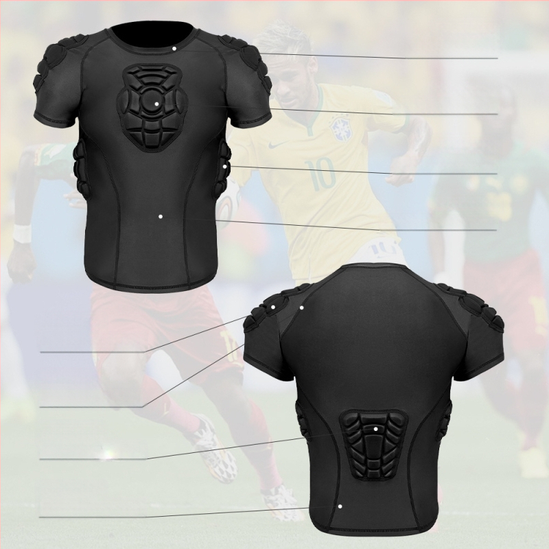 Echipament de protecție sportiv combinat pentru adulți, cu material EVA, protecție la talie și umeri, potrivit pentru baschet, fotbal, rugby și baseball