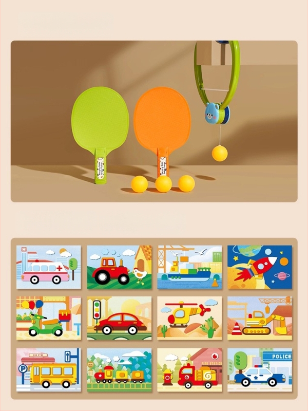 Laste lauatennise treener – rippuv ukse raamile, sisekasutuseks, PP-materjal, kohandatav