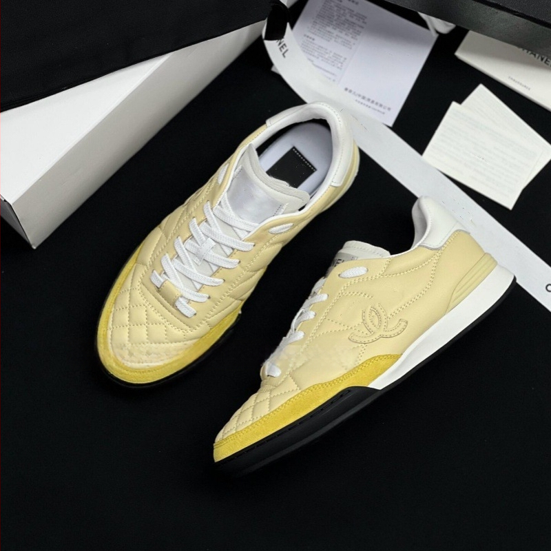 Adidași casual din piele naturală, model quilt în romb, șireturi, talpă groasă, respirabili