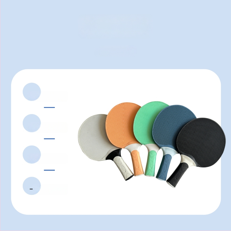 LONGLOVE Rachetă de tenis de masă cu placă PE la bază, cauciuc cu adeziv pozitiv, rachetă tip Shoot Straight, model AL1005906034