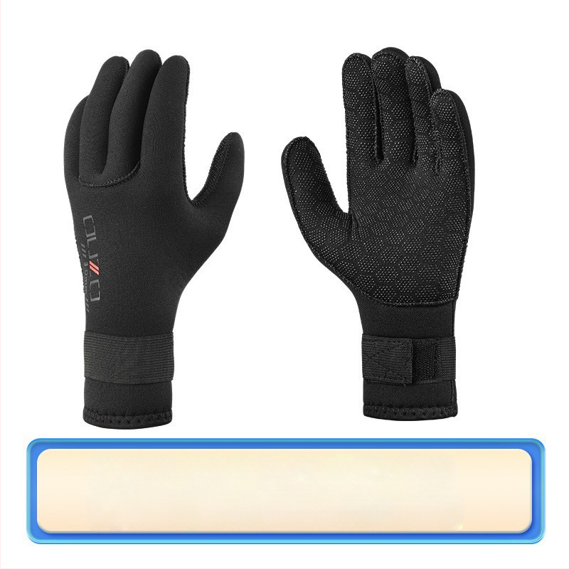 OUZO mănuși de neopren 3mm pentru scufundări – anti zgârieturi, rezistente la uzură și antiderapante, îngroșate și calde pentru înot în iarnă și pescuit